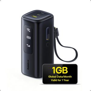 Baseus 4G LTE Mobile Hotspot & 20000mAh 67W Power Bank 2-in-1