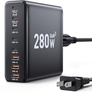 280W USB C Charger Block, 8-Port USB C