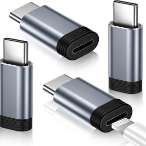 Temdan 4 Pack Lightning to USB C Adapter